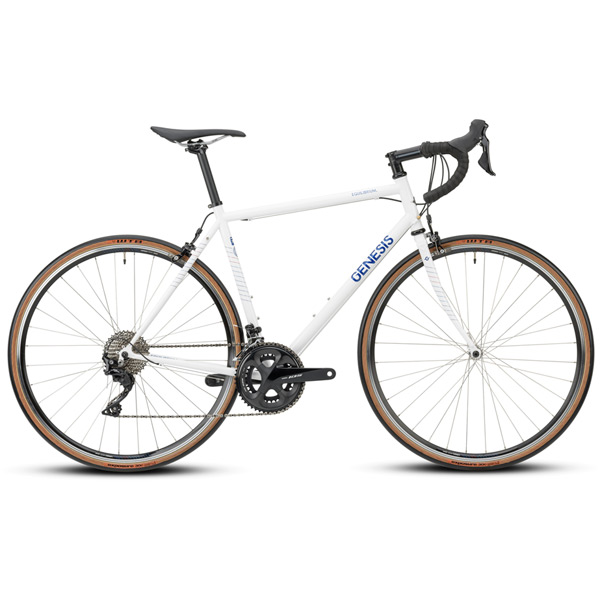 Equilibrium Large Steel Road Bike – White – Reynolds 725 Frame, Classic Road Geometry